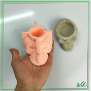 قالب سیلیکونی زیر سیگاری اسکلت