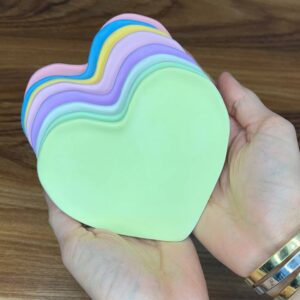 قالب سیلیکونی زیر لیوانی قلب پینترستی