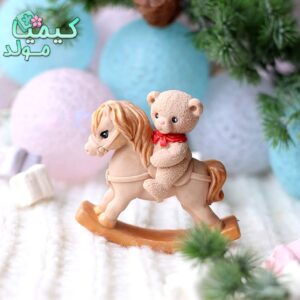 قالب سیلیکونی تدی اسب سوار / سنگ و رنگ