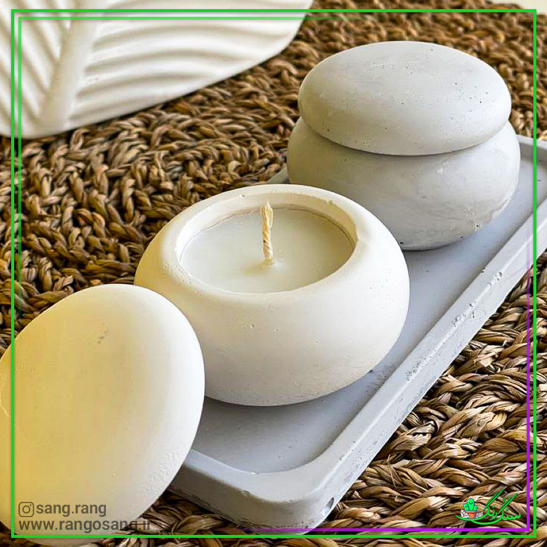 قالب سیلیکونی بانکه گرد شات شمع