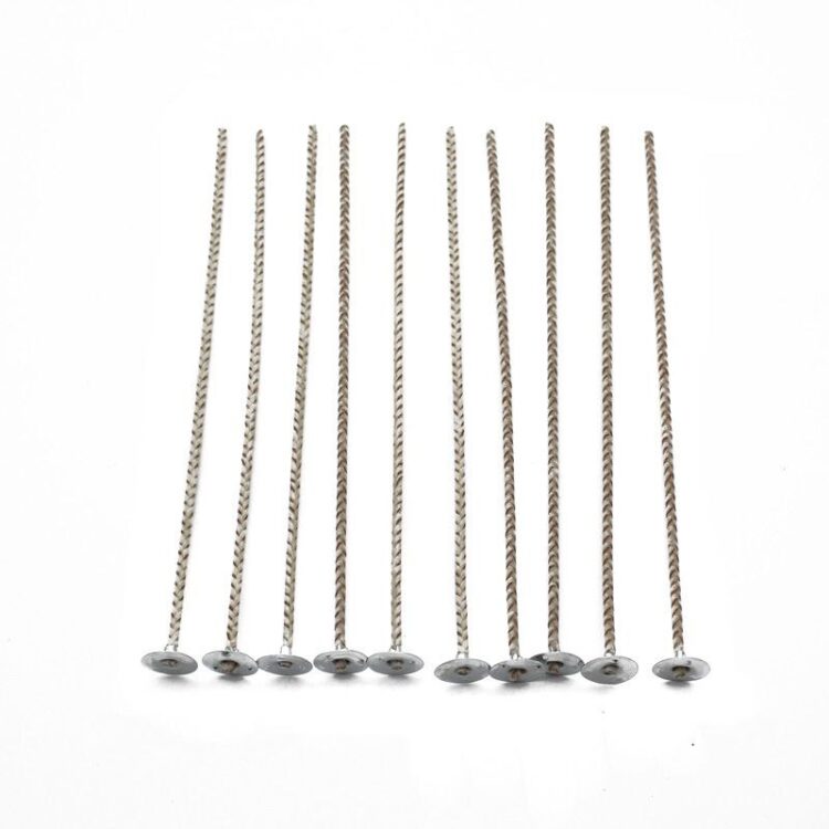 فیتیله شمع سازی موم خارجی درجه یک 15 سانتی رنگ کاهی (روسی)