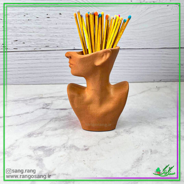 گلدان نیم رخ زن تولید بصورت مهندسی ساخت