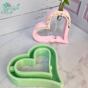 قالب سیلیکونی گلجا قلبی سنگ و رنگ