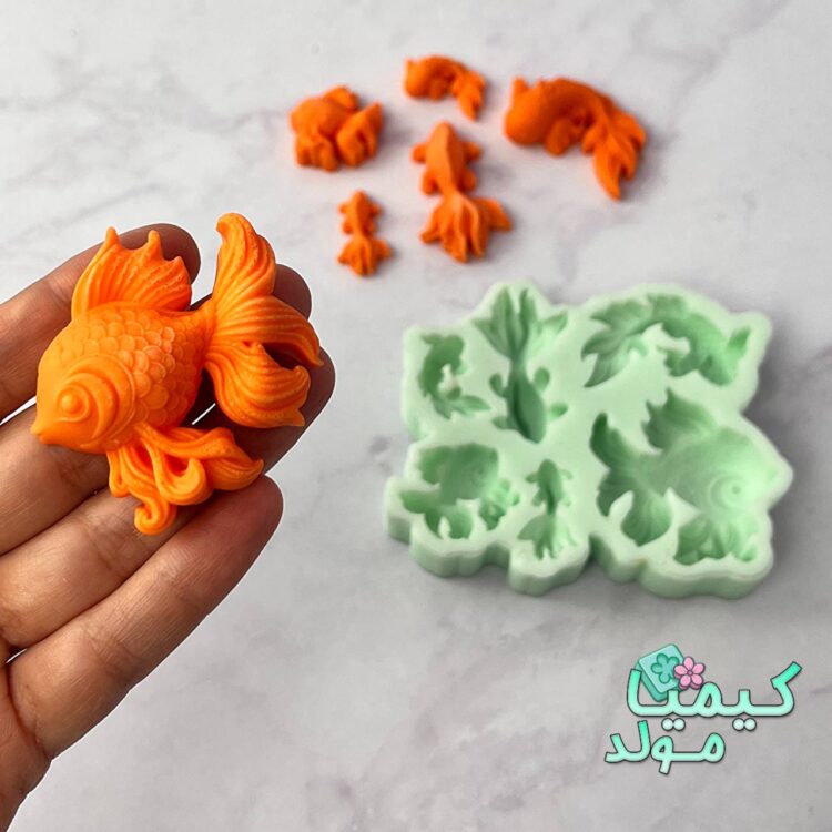 قالب سیلیکونی ماهی ۶ عددی فانتزی | مناسب هفت‌سین سال ۱۴۰۵